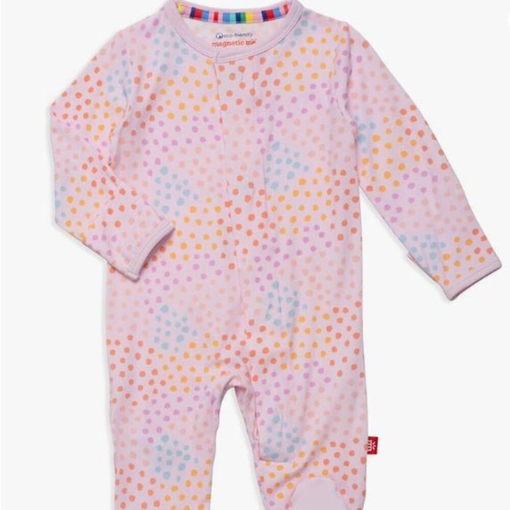 Magnetic Me Pink Sparkle Footie (0-3M)